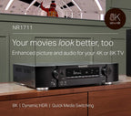 Marantz NR1711 Slim 7.2 Channel 8K AV Receiver - Renewed