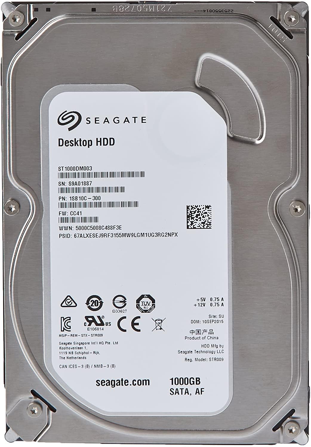 Seagate ST1000DM003 1TB Desktop HDD Internal Hard Drive