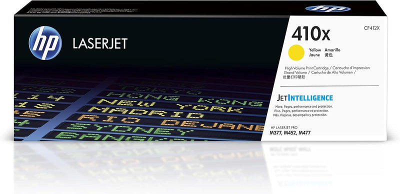 HP CF412X 410X Yellow High-Yield LaserJet Toner — main product image
