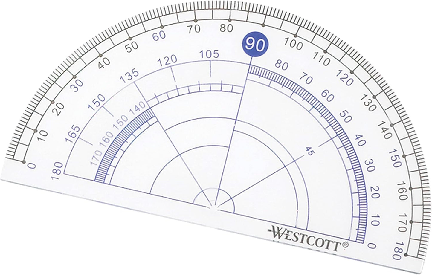 Westcott 14564 6-Piece Geometry Tool Kit, School Supplies