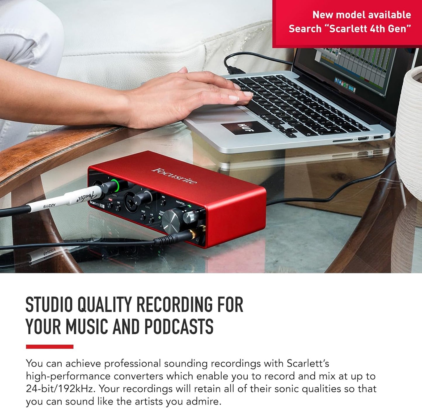 Focusrite AMS-SCARLETT-2I2-3G Scarlett 2i2 3rd Gen USB Audio Interface
