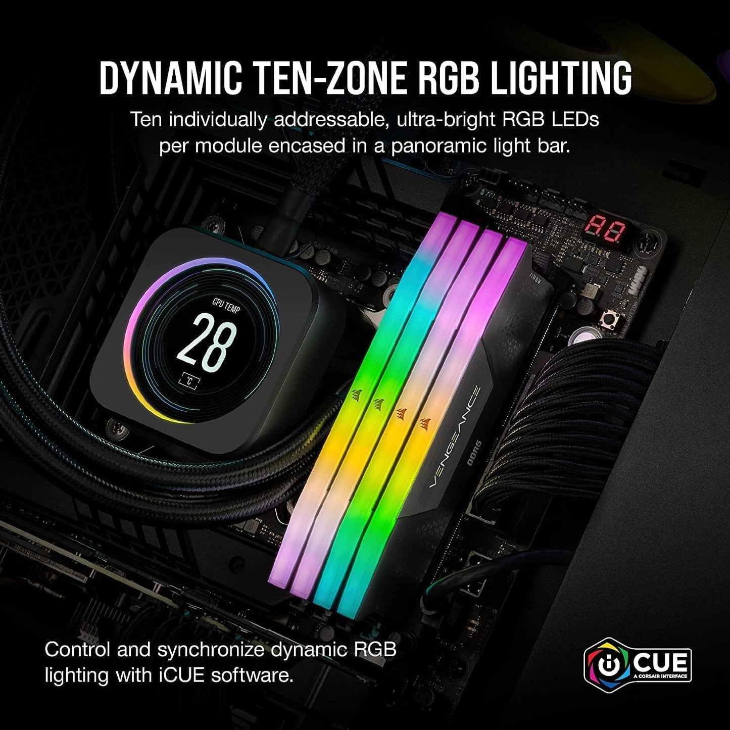 Corsair CMH64GX5M2B6400C32 Vengeance RGB DDR5 64GB