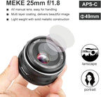 Meike 25mm f/1.8 MFT Lens Micro Four Thirds
