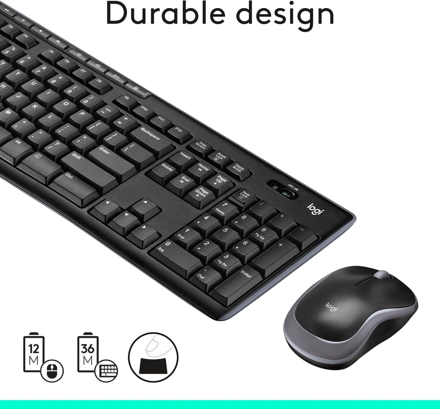Logitech 920-008813 MK270 Wireless Keyboard Mouse Combo