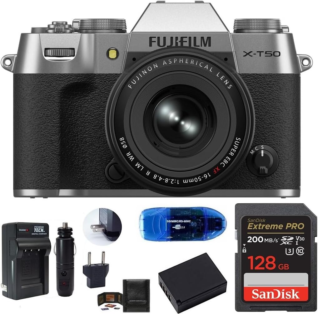 FUJIFILM X-T50 Mirrorless Camera 16-50mm Lens Kit