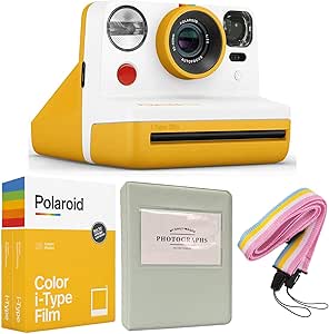 Polaroid Now Instant Camera: Yellow, Film, Album Kit