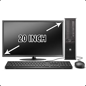 HP rp 5800 SFF Desktop PC i5 8GB 1TB + Monitor - Renewed