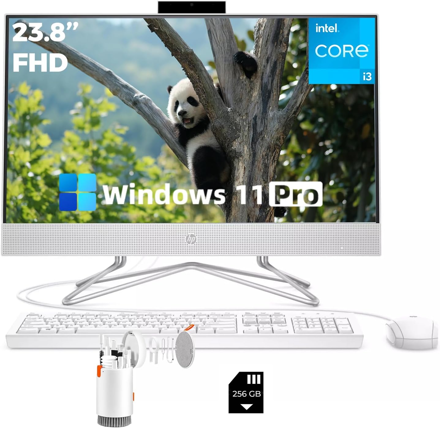 HP Core i3 23.8-inch All-in-One Desktop PC 16GB 512GB SSD