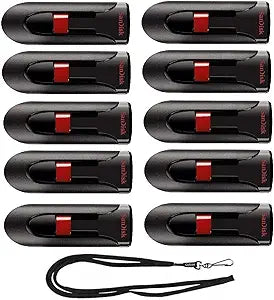SanDisk SDCZ60-032G 32GB Cruzer Glide USB 2.0 10-Pack