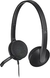 Logitech 981-000474 USB Headset H340: Internet Calls & Music — main product image