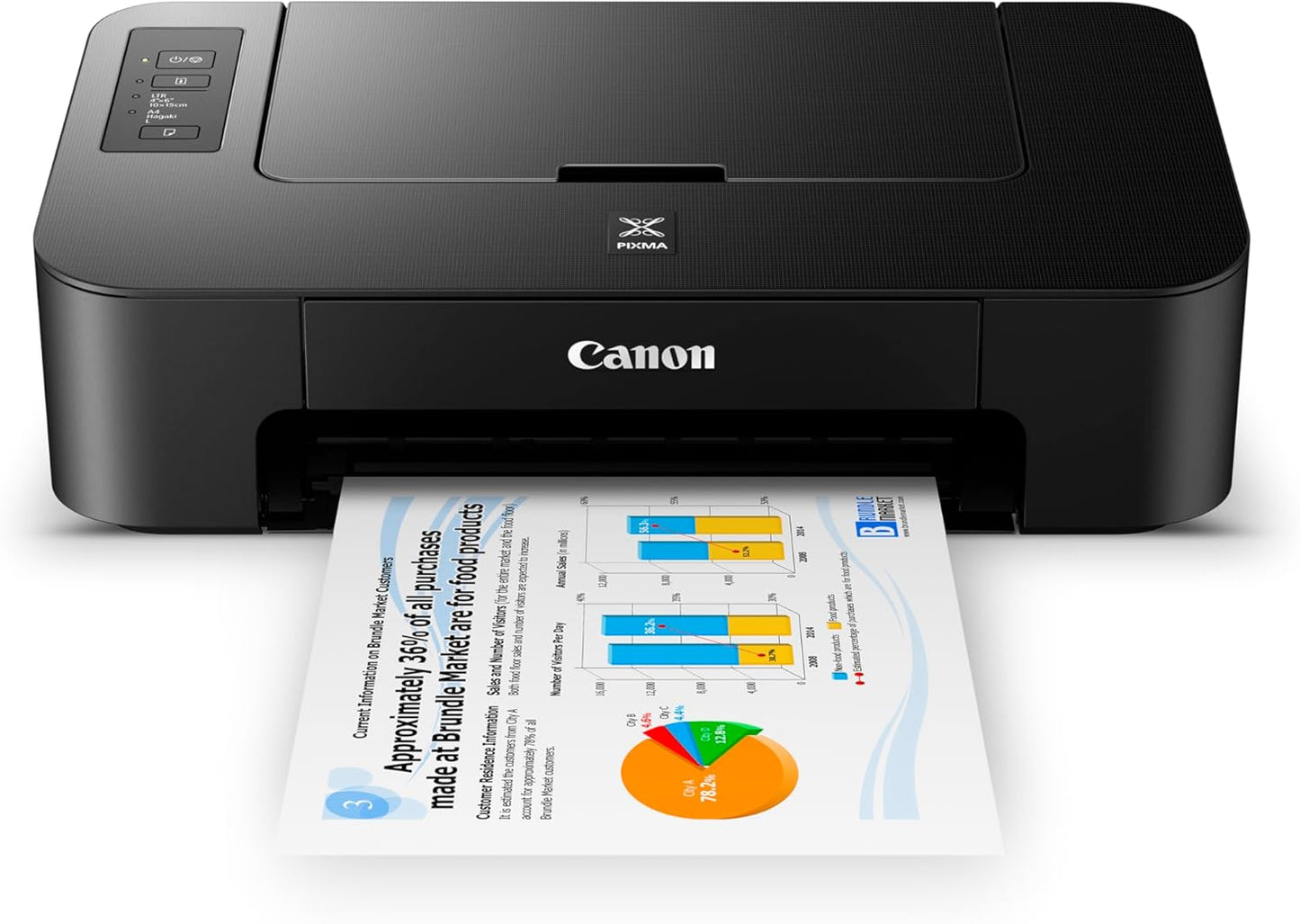 Canon TS202 Compact Inkjet Printer - Photo & Document Printing