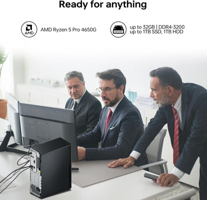 Lenovo 10U5 ThinkCentre Ryzen 5 Pro Desktop 512GB SSD