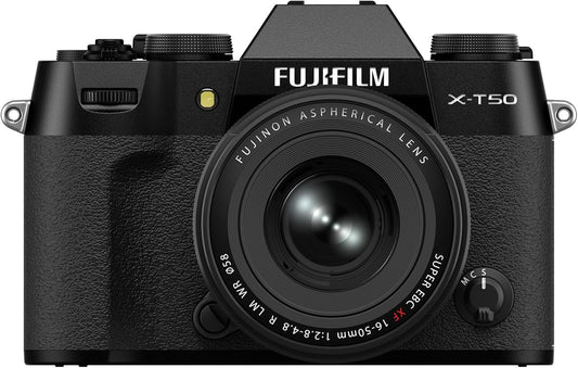Fujifilm 16828507 X-T50 Mirrorless Camera Kit - XF16-50mm Lens - Black