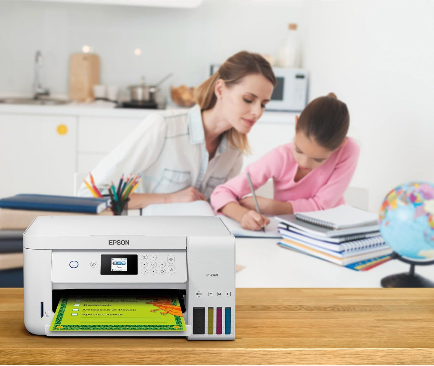 Epson ET-2760 White EcoTank Wireless All-in-One Printer