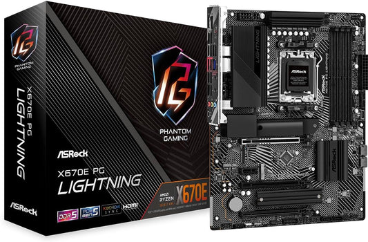 ASRock X670E PG LIGHTNING AMD AM5 Motherboard
