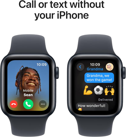 Apple MXE73LL/A Watch SE (2nd Gen): GPS 40mm, Midnight Aluminum