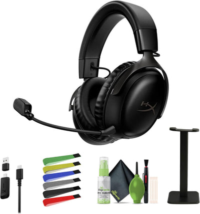 HyperX 77Z45AA Cloud III Wireless Gaming Headset Bundle