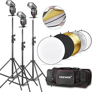 Neewer NW561 Speedlite Flash Kit with Light Stands — main product image