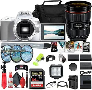 Canon 3457C001 EOS 250D 24-70mm Lens Bundle (Renewed)