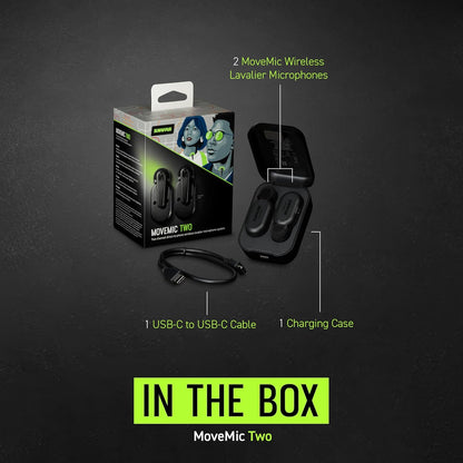 Shure MV-TWO-Z7 MoveMic Two Wireless Lavalier Microphones