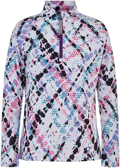 Spyder Spyder Limitless Surface 1/4-zip Turtleneck Mid-layer Top Girls