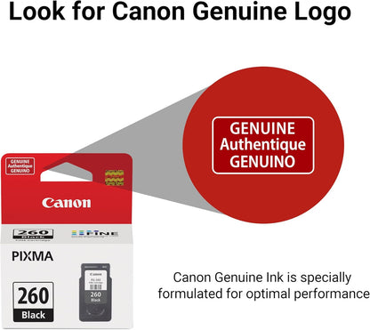 Canon 3707C001 PG-260 Black Genuine Ink Cartridge