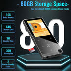 HP 80GB MP3 Player Bluetooth 5.2 - Black