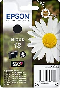 Epson C13T18014012 Ink Black No.18 - Standard Yield