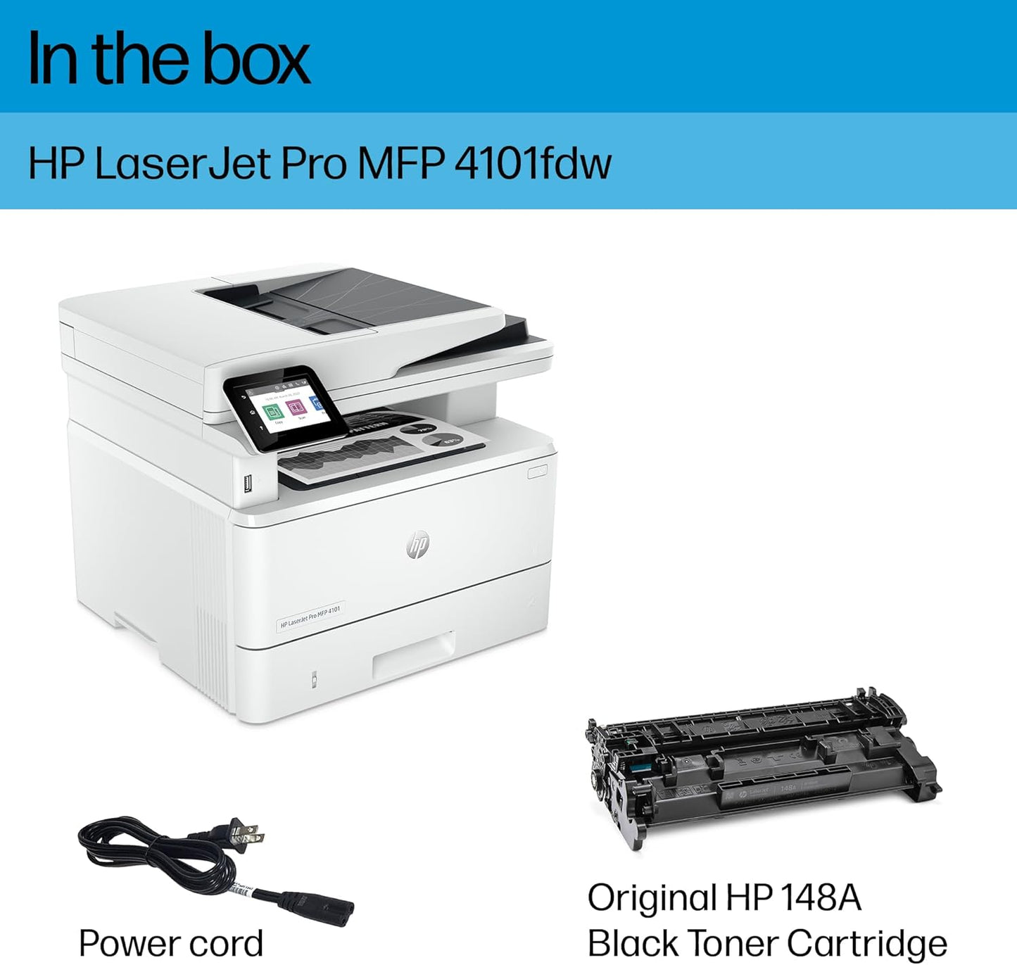 HP 4101fdw LaserJet Pro MFP: Wireless, B&W, All-in-One