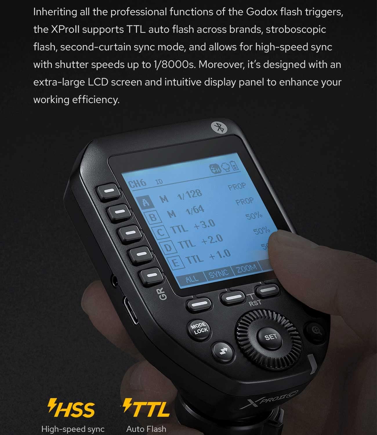 Godox XProII-N TTL Flash Trigger - Nikon, Bluetooth