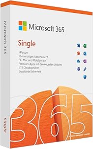 Microsoft 365 Single 1-Year Subscription - PC/Mac — main product image