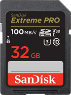 SanDisk 32G_SD_Extreme_Pro Five Pack SD Cards w/ Card Reader