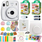 Fujifilm Mini 11 Instax Camera Film Bundle Ice White