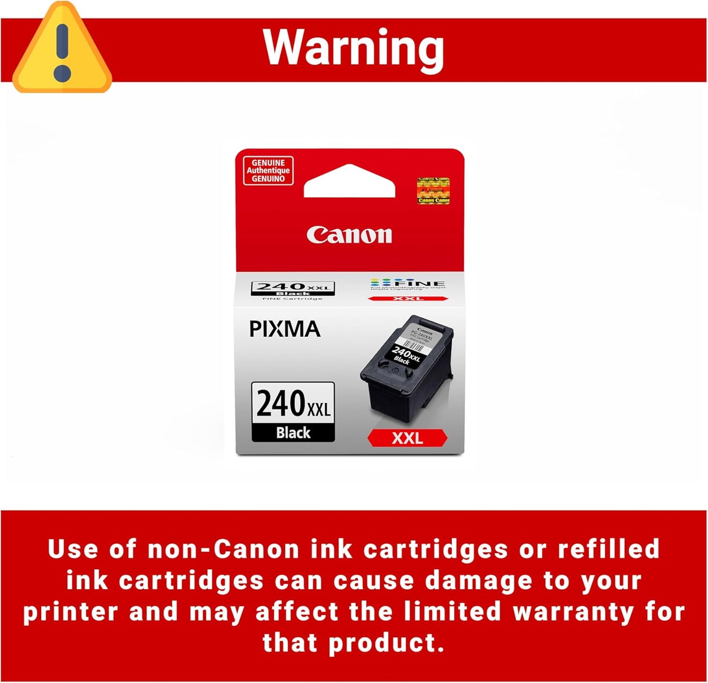Canon CNMPG240XXL PG-240 XXL Black Ink Cartridge