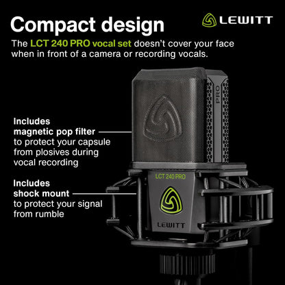 Lewitt LCT 240 Pro Microphone Value Pack with Shock Mount