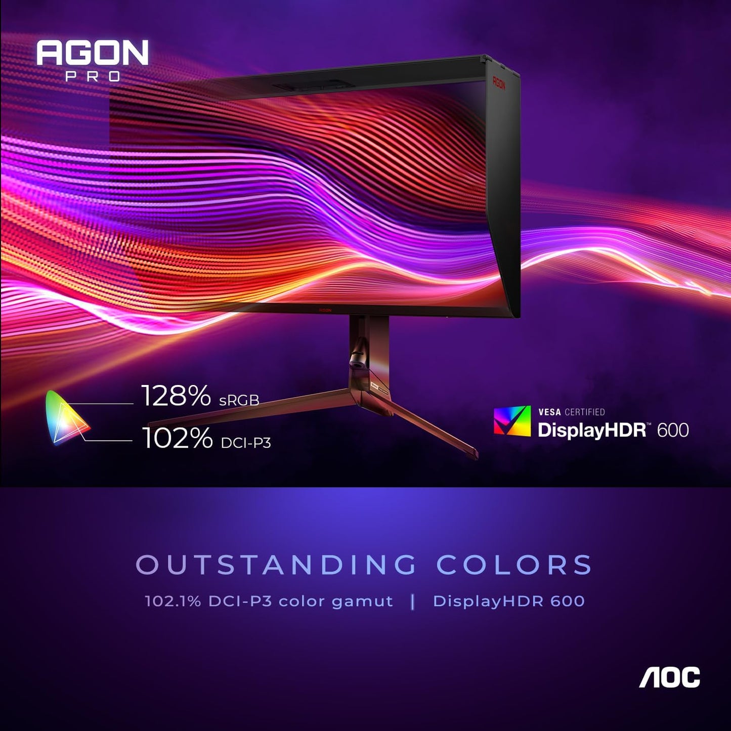 AOC AG274QG Agon PRO 27" 2K 240Hz Gaming Monitor