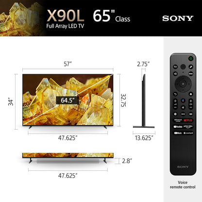 Sony BRAVIA XR X90L 65" 4K HDR Google TV & HT-A9 System