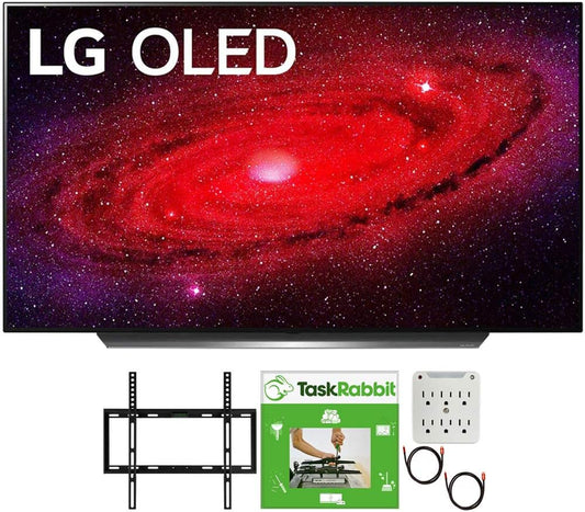 LG E23LGOLED77CXPUA 77-Inch 4K OLED Smart TV Bundle
