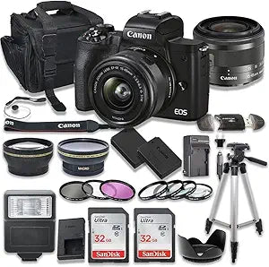 Canon EOS M50 Mark II Mirrorless Camera Bundle Renewed