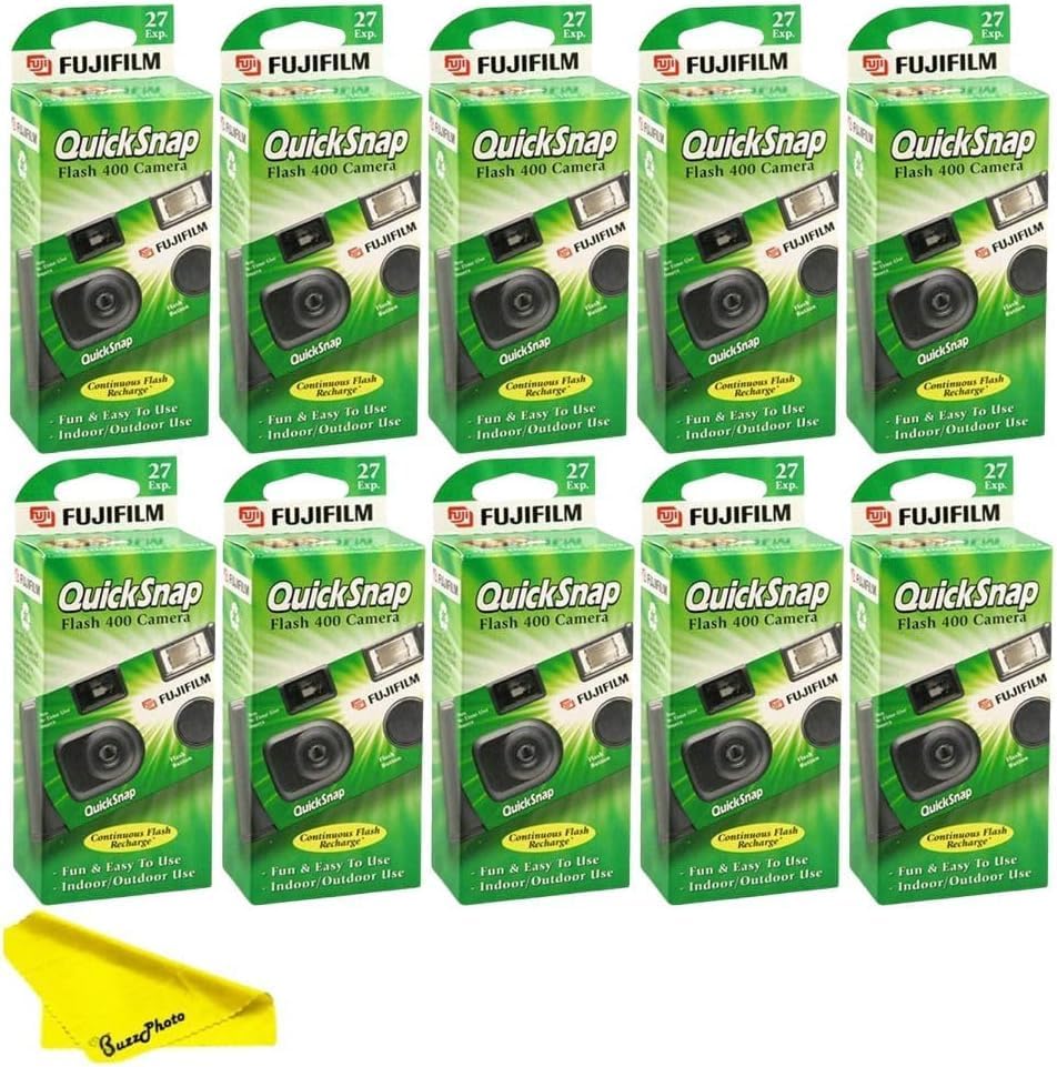 Fujifilm QuickSnap Flash 400 Single Use Camera 10-Pack