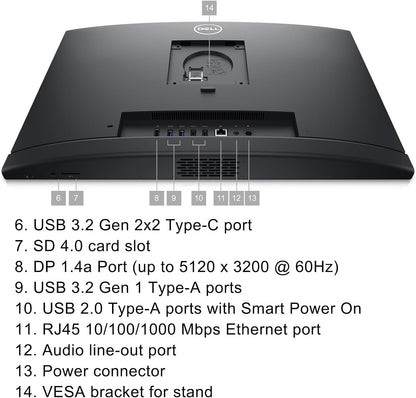 Dell 7420 OptiPlex 24" FHD All-in-One Desktop i5, 16GB RAM, 512GB SSD, Win 11 Pro