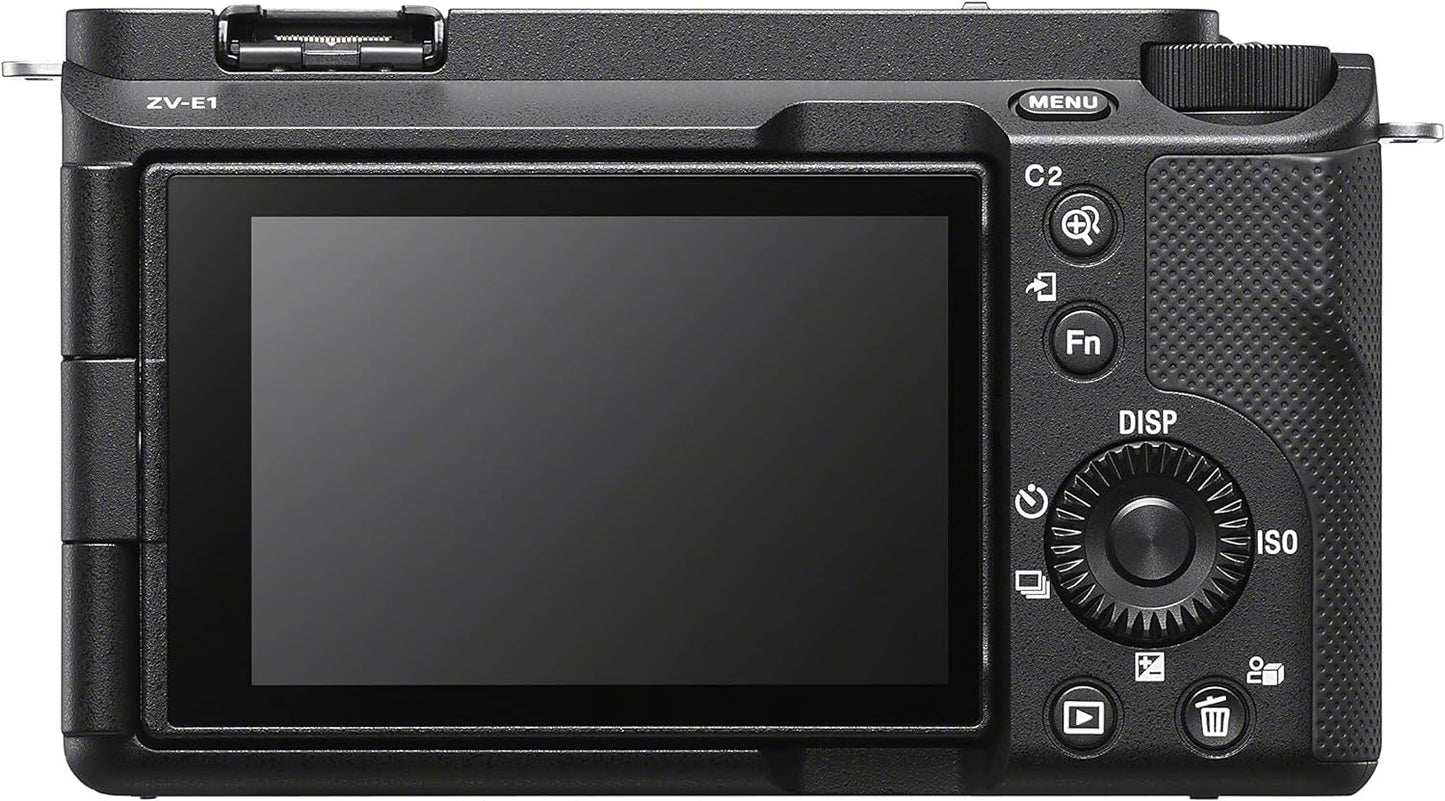Sony ILCZVE1/B Alpha ZV-E1 Full-Frame Mirrorless Vlog Camera - Black