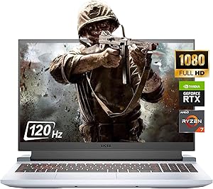 Dell G15 Gaming Laptop 15.6" FHD 120Hz Ryzen 7 RTX 3050 Ti