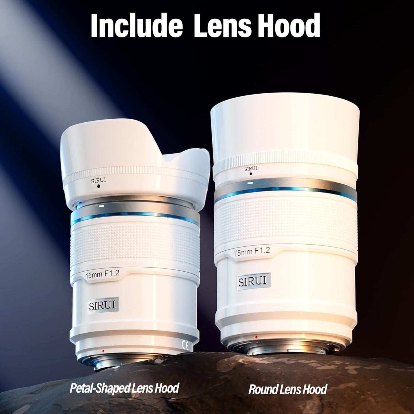 Sirui Sniper 75mm F1.2 Autofocus Lens - Sony E Mount (White)