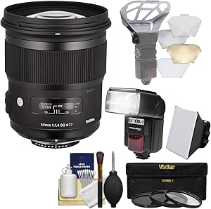 Sigma K-90695-03 50mm f/1.4 Nikon Bundle