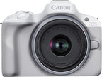 Canon 5812C012 EOS R50 White Mirrorless Camera Kit