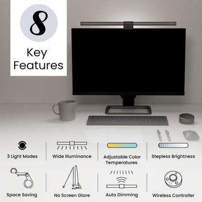 BenQ BenQ ScreenBar Halo - LED Monitor Light, Wireless Control