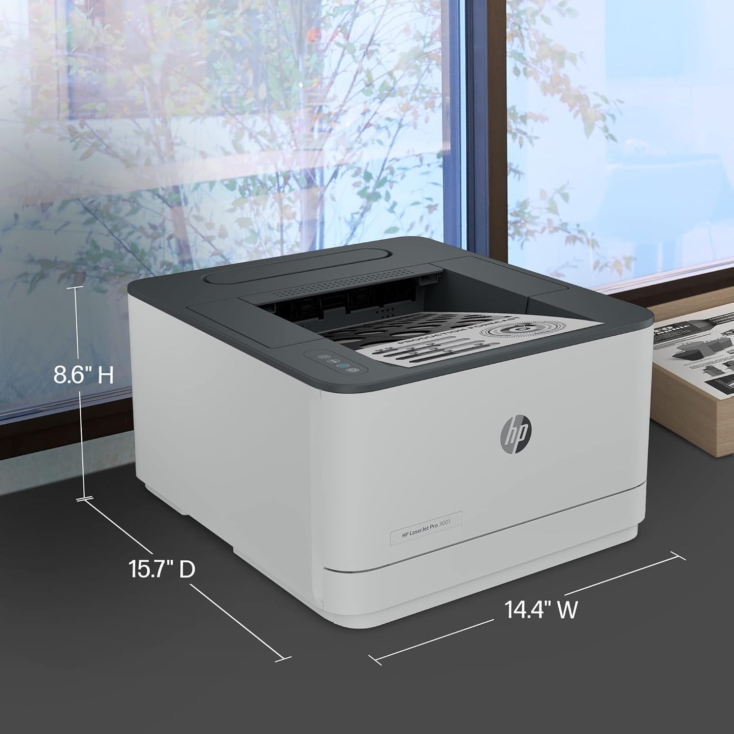 HP 3G65OF LaserJet Pro 3001dw Wireless Printer