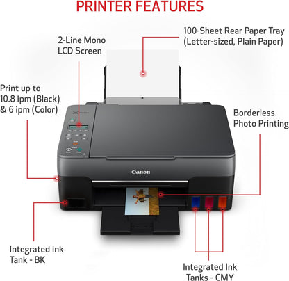 Canon 4468C002 G3260 Wireless MegaTank All-in-One Printer