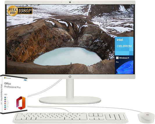 HP All-in-One Desktop 21.5" FHD Celeron, 32GB, 2TB SSD